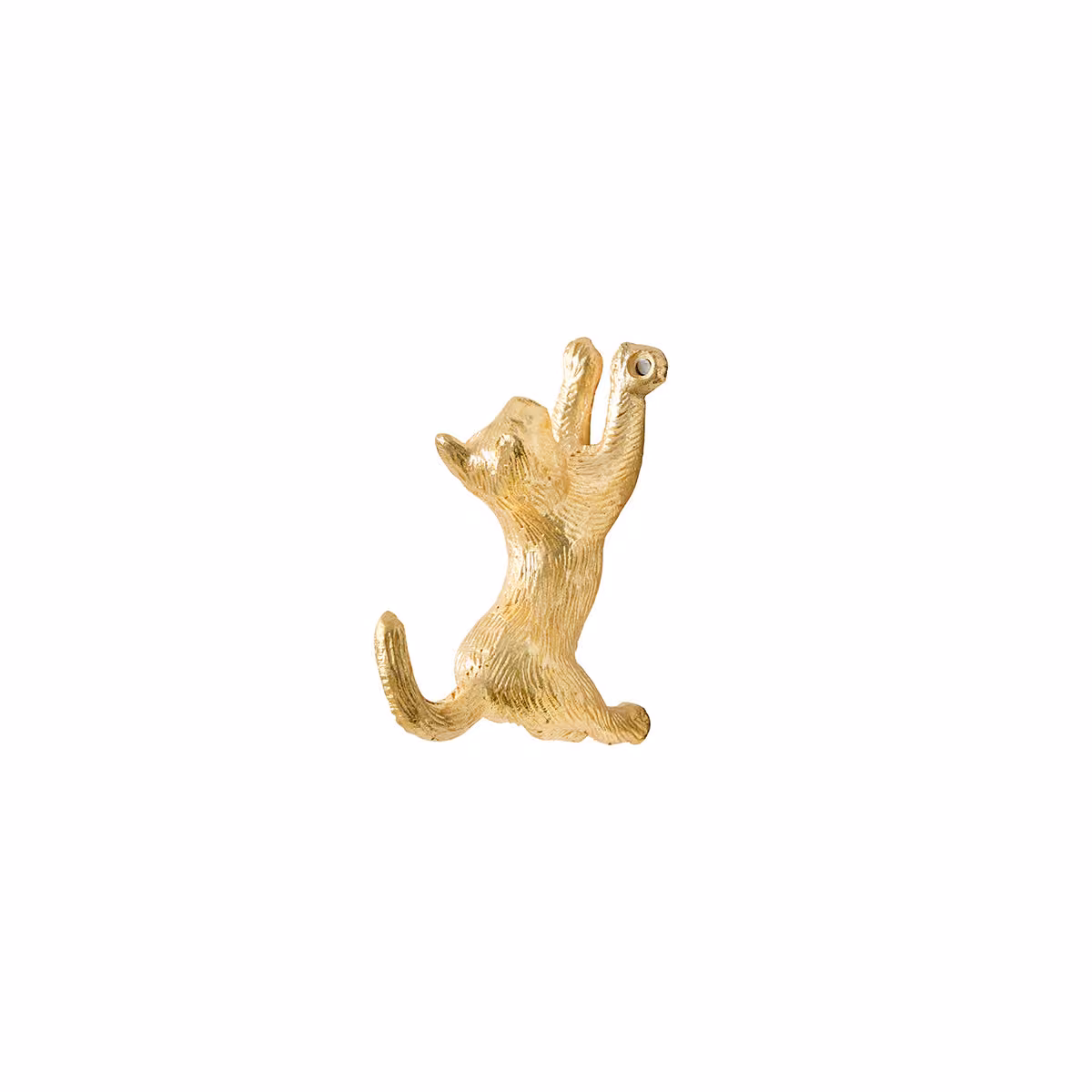 gold cat wall hook